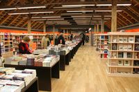 Shoppers at a bookstore